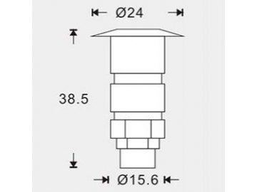 Luz LED RGB SC-F102 (para suelos),Luz LED, LED de Suelo, Iluminación LED