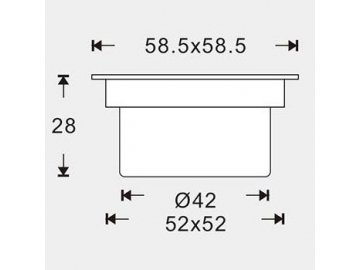 Luz LED RGB cuadrada SC-F105 (para suelos),Luz LED, LED de Suelo, Iluminación LED