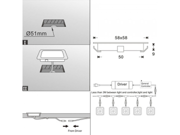 Plafón LED ultrafino cuadrado SC-B102,Plafones LED, Iluminación LED