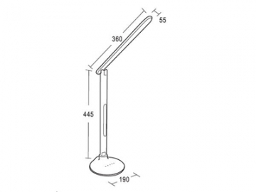 Lámpara LED de escritorio, plegable SC-E104