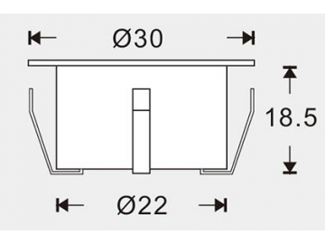 Luz LED para zócalos y escaleras de interior SC-B105A