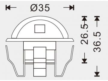 Luz RGB para escalones y escaleras SC-B106C