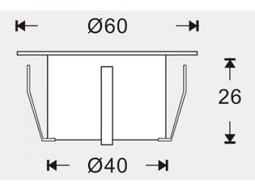 Luz LED empotrada para piso deck SC-B108A