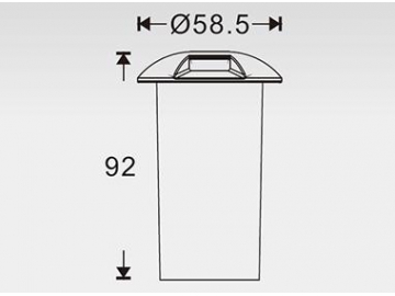 Aplique de luz LED para pared exterior SC-F109-2