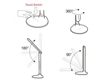 Lámpara LED para escritorios plegable,Iluminación LED,Lámparas de escritorio