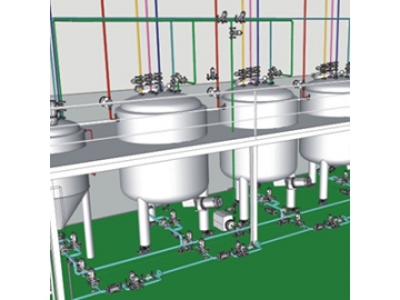 Tanque de proceso para la emulsión de lípidos