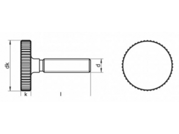 Tornillos Moleteados