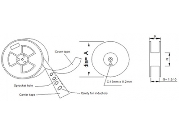 Inductor de potencia SMD, 6.5mm 7.5mm blindado