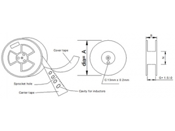 Inductor de potencia SMD, 8.3mm