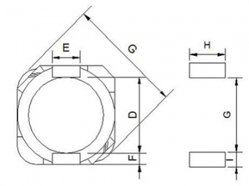 Inductor de potencia SMD, 10.5mm