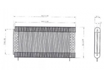 Resistor bobinado tipo lámina, serie ZBW