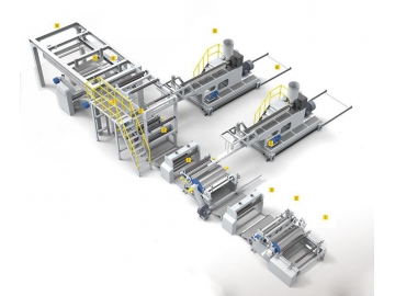 Extrusora laminadora de papel bilateral de 180m/min