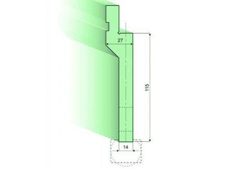 Punzones de radio con soporte R 7mm-50mm