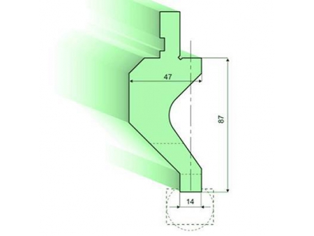 Punzones de radio con soporte R 7mm-50mm