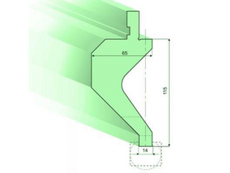 Punzones de radio con soporte R 7mm-50mm