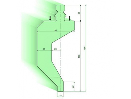 Punzones de radio con soporte R 7-50