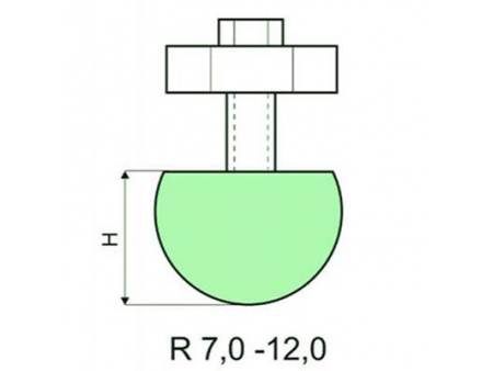 Punzones de radio con soporte R 7-50