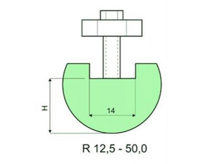 Punzones de radio con soporte R 7-50