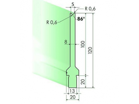 Matrices 86°, H=120mm