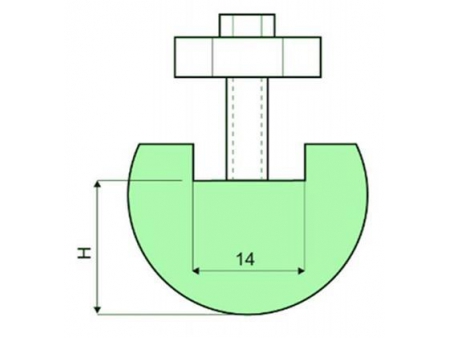 Punzones de radio con soporte R 7-50