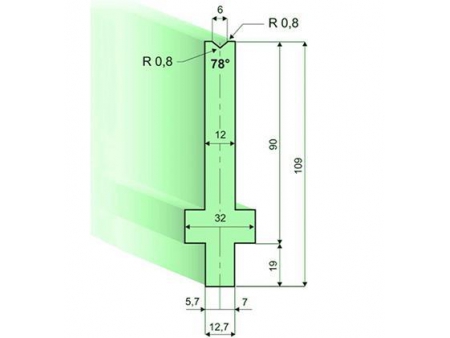 Matrices 78°, H=90mm