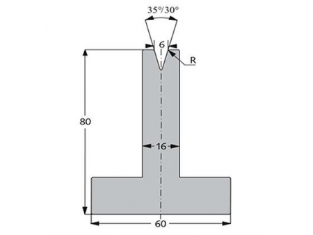 Matrices 35°, H=80mm