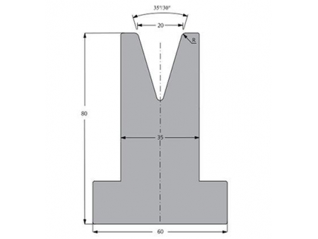 Matrices 35°, H=80mm