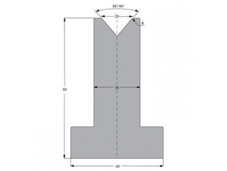 Matrices 88/90°, H=80mm