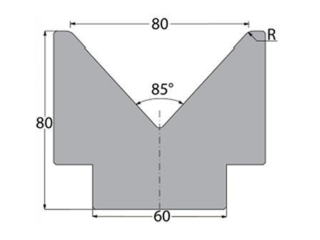 Matrices 85°, H=80mm