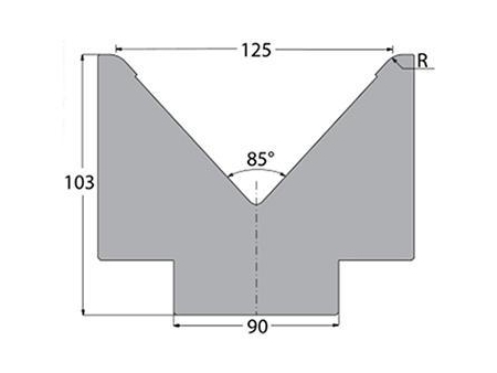 Matrices 85°, H=80mm