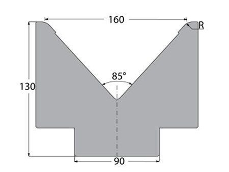 Matrices 85°, H=80mm