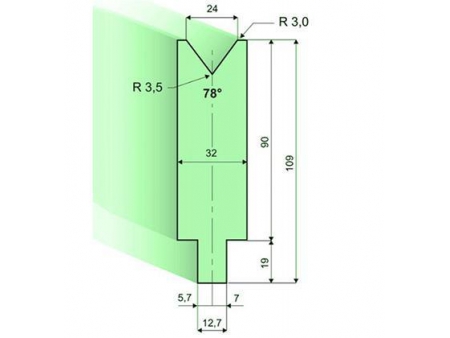 Matrices 78°, H=90mm