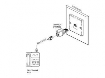 Adaptador telefónico, para Reino Unido