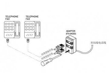 Adaptador telefónico, para Reino Unido