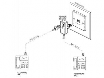 Adaptador telefónico, para Reino Unido