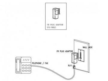 Adaptador telefónico, para Francia