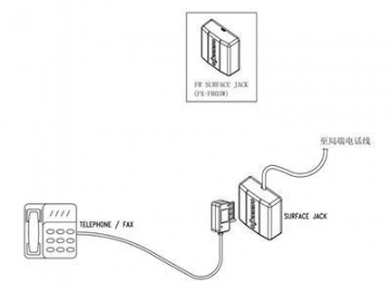 Adaptador telefónico, para Francia