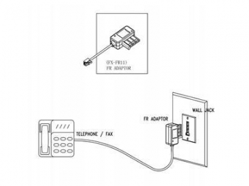 Adaptador telefónico, para Francia