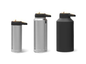 Cantimplora Portátil de Acero Inoxidable, con Gancho
