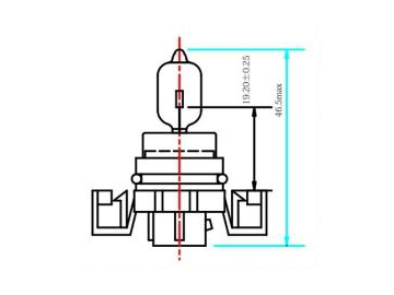 Lámpara para faros de automóvil H16