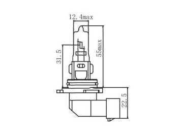 Bombilla para faros de automóvil HB3 (9005)