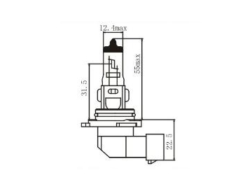 Bombilla para faros de automóvil HB4 (9006)