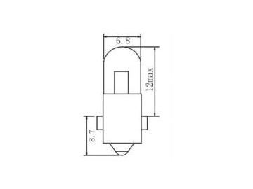 Bombilla miniatura para automóvil T7