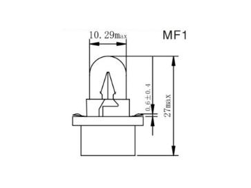 Bombilla para panel de instrumentos MF1,2,3,4