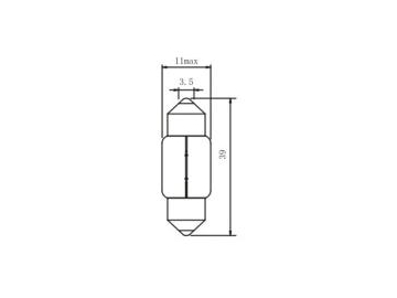 Lámpara festón T11 C5W