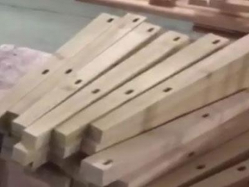 Máquina para pulido y biselado de madera