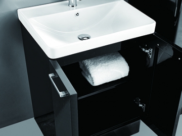 Kit Mueble de Baño, 3 Piezas en Color Negro y Blanco - IL-1913