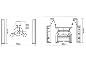 Máquina para tejido de tejido abierto