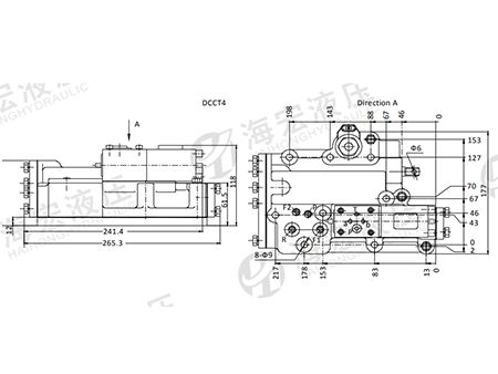 Válvula de control de transmisión variable electrohidráulica, para carretillas elevadoras  DCCT4/5/6