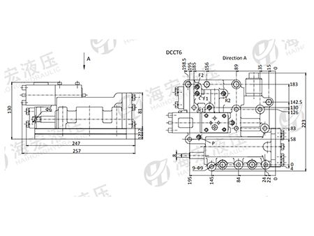 Válvula de control de transmisión variable electrohidráulica, para carretillas elevadoras  DCCT4/5/6